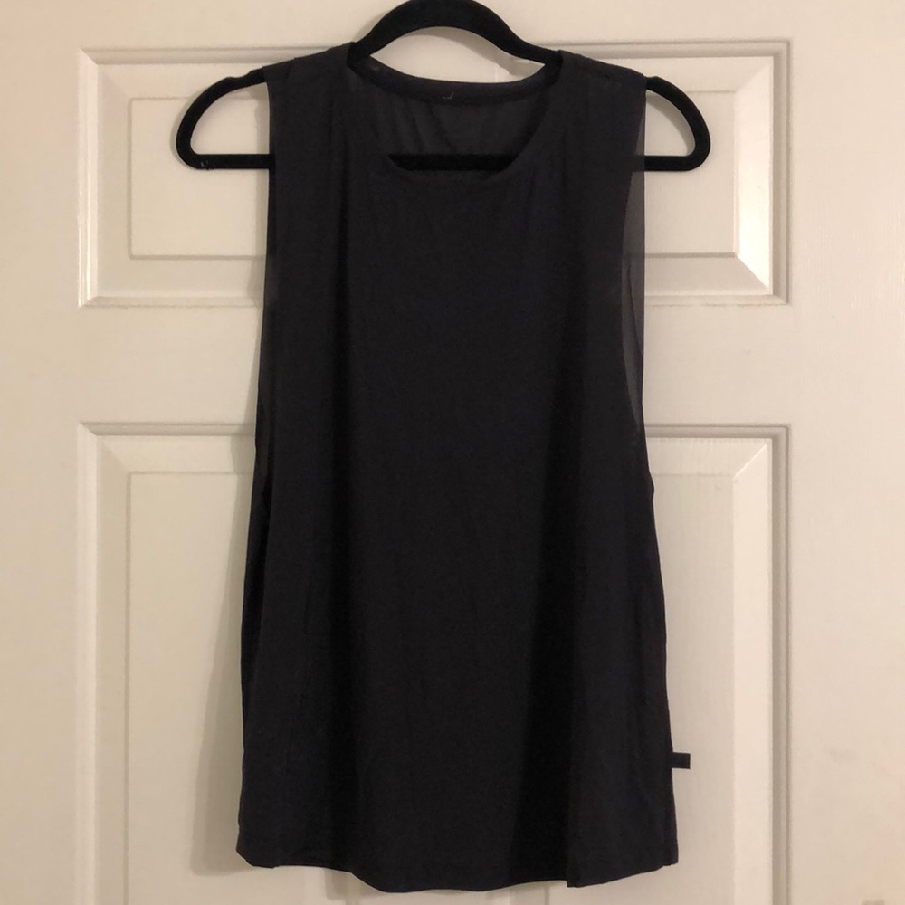 Black Mesh Lululemon Athletica Tank